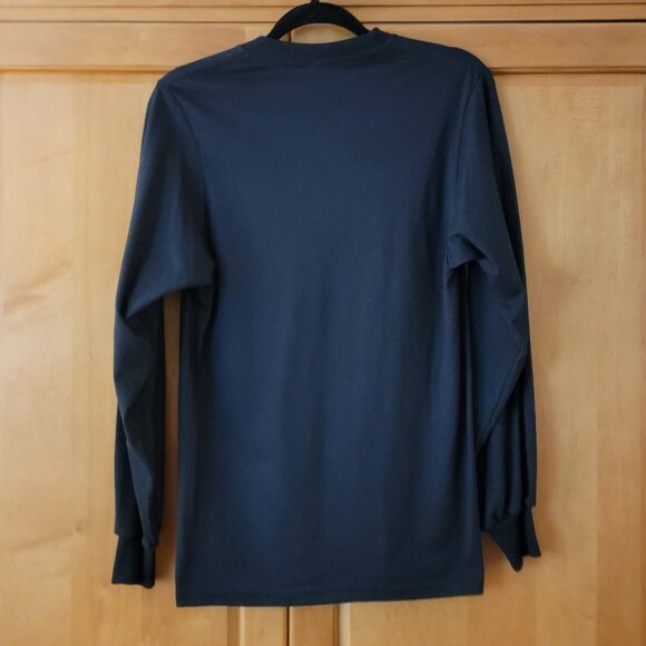 Jerzees Black Blingy BOO! Long Sleeved Tee - S - Picture 2 of 8